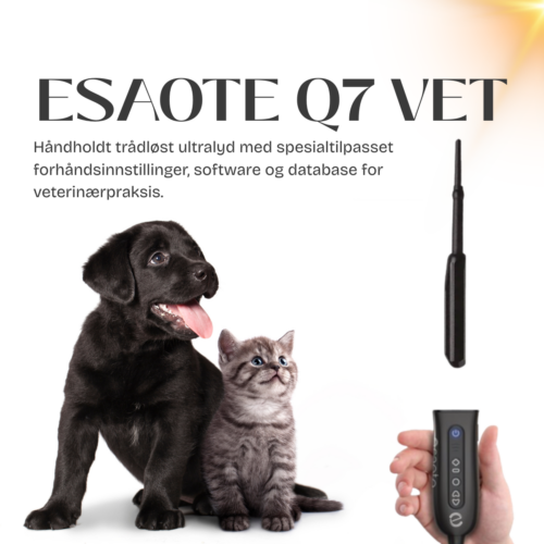 Q7 VET - enkel og lett ultralyd for veterinærer.